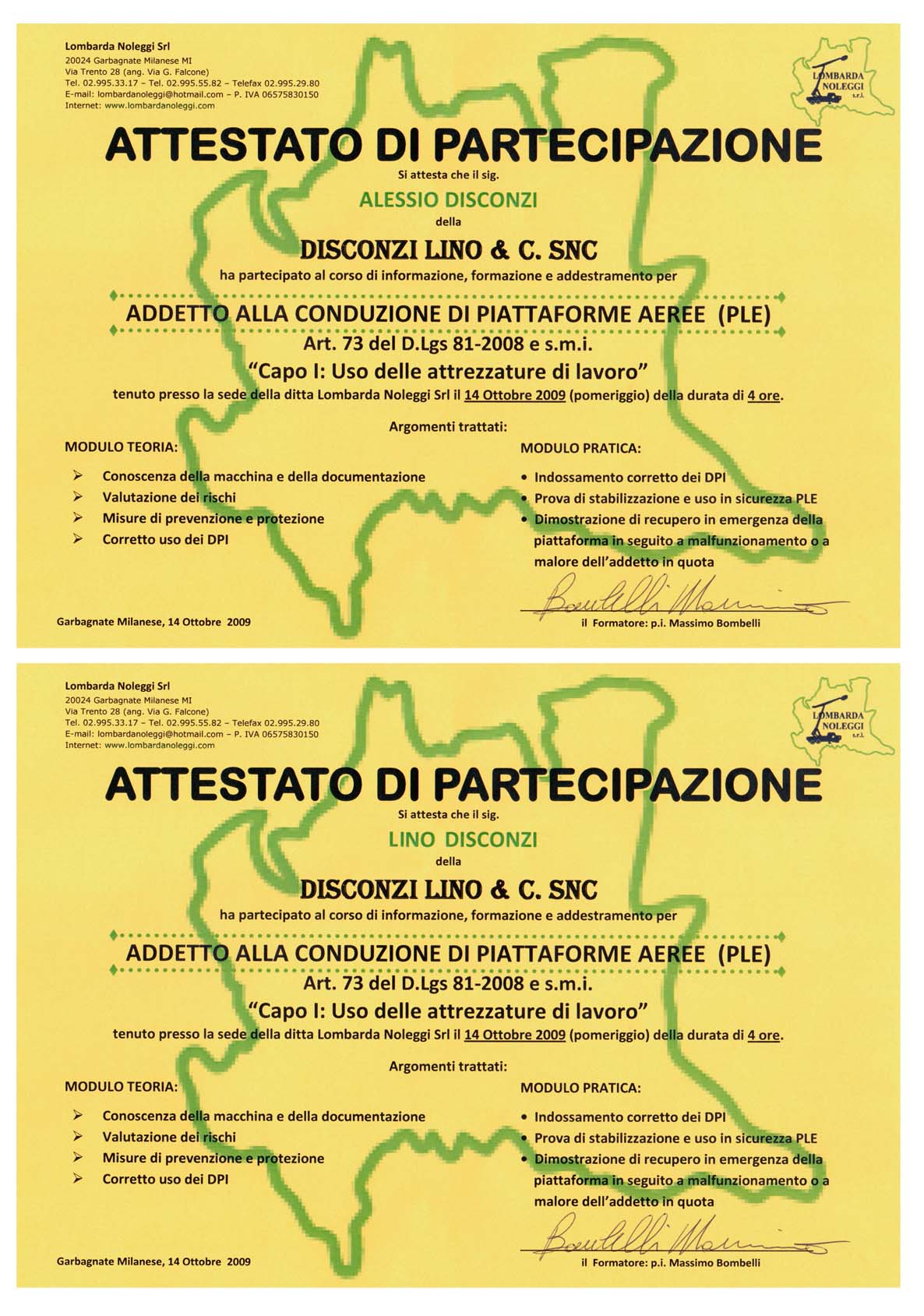 Attestati